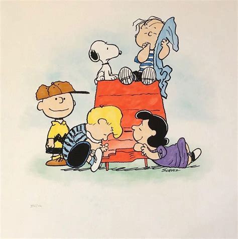 PEANUTS GANG Giclee Print PEANUTS FINE ART Cartoon Characters, Cartoon ...