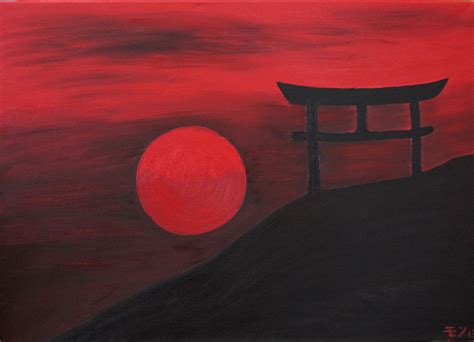 Sunset japan - image / art by Monica Georg on KunstNet