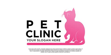 Pet clinic logo design with creative unique style Premium Vector part 1 ...