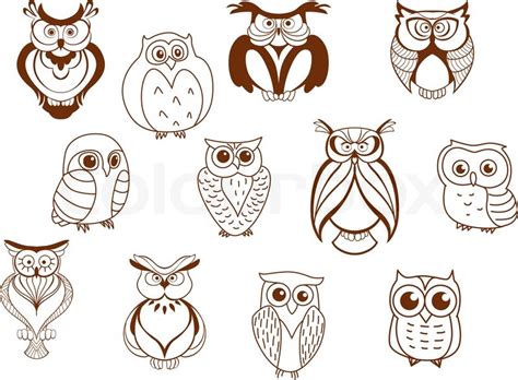 Cute Owl Face Drawing