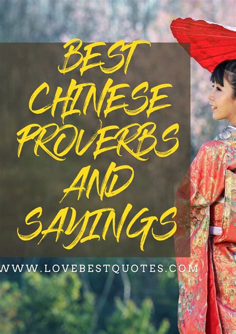 Chinese Proverbs and Quotes on Life and Success