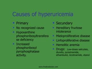 Hyperuricemia and gout | PPT