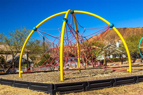 Spider Web Climbing Apparatus At Children's Outdoor Playground 13899468 Stock Photo at Vecteezy