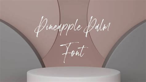 Pineapple Palm Tree Font Free Download