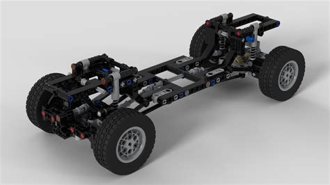 Simple LEGO technic chassis 4x4 (free instruction) in 2023 | Lego ...