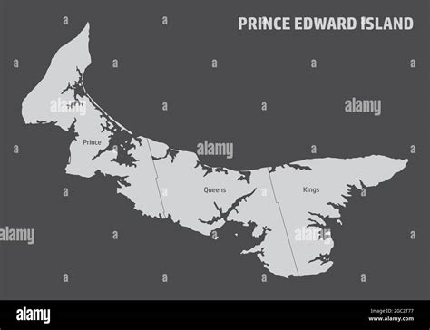Prince edward island map hi-res stock photography and images - Alamy