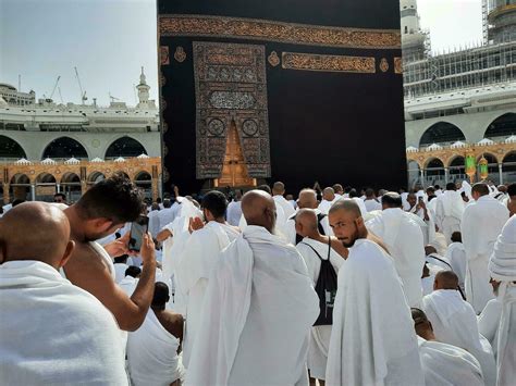 Mecca, Saudi Arabia, April 2023 - Pilgrims from all over the world are ...