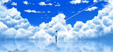 Anime Sky Dreamscape HD Wallpaper by Ian Lagare