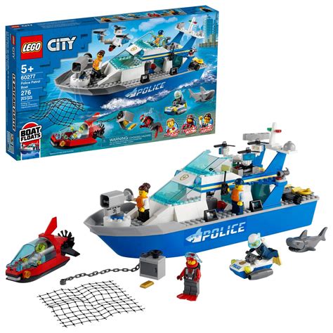 Buy LEGOCity Patrol Boat 60277 Building Kit; Cool Toy for Kids, New ...