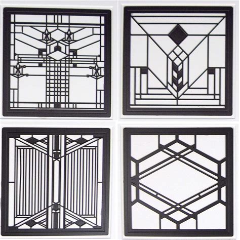 Printable Free Frank Lloyd Wright Stained Glass Patterns