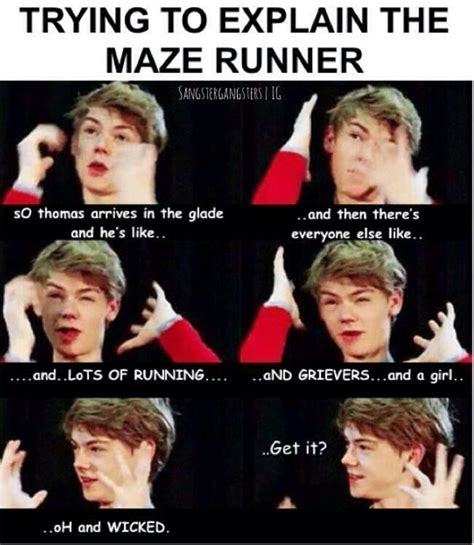 Image result for maze runner memes | Maze runner funny, Maze runner ...