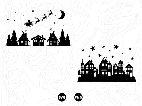 SVG Christmas Village, SVG Christmas, SVG Files, Download, Png, Digital Svg - Etsy