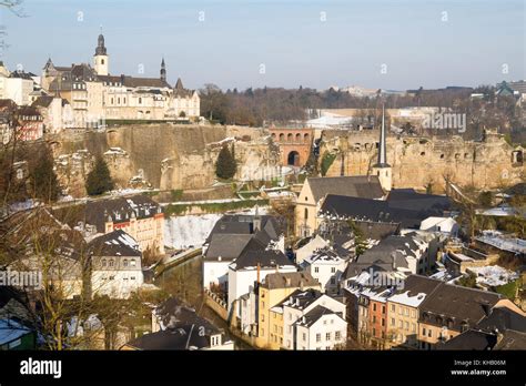 Luxembourg in Winter Stock Photo - Alamy