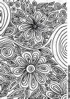 Free Printable Adult Coloring Pages - Flower Coloring Pages