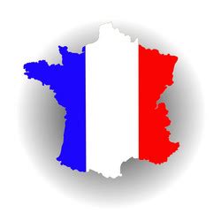 Flag map of france Royalty Free Vector Image - VectorStock