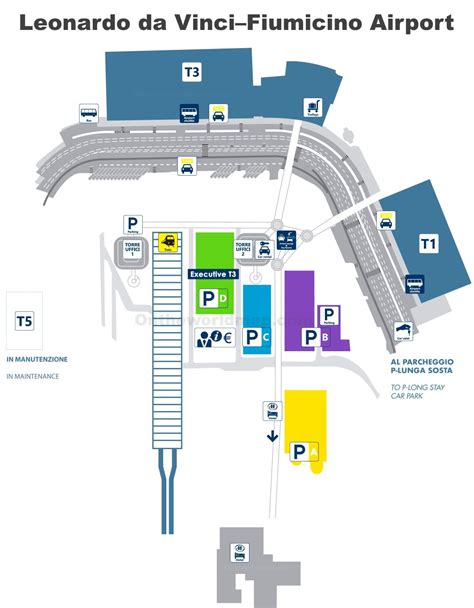 Fiumicino Airport Terminal Map