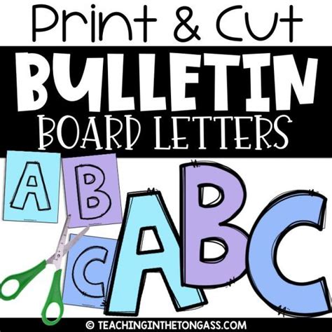 Alphabet Bulletin Board Letters Printable - Printable Templates