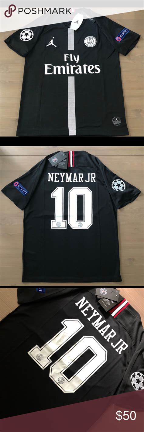 PSG Jordan black Neymar Jr. #10 soccer Jersey men | Soccer jersey, Neymar jr, Soccer