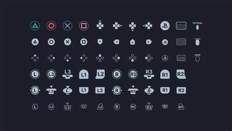 PlayStation Controller Icons | Figma