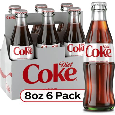 Diet Coke Soda Soft Drink, 8 fl oz, 6 Pack | Diet | Ingles Markets