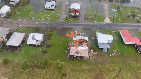 Aerial video shows extensive Hurricane Ida damage