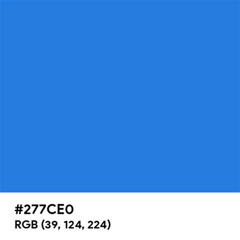 Bayside Blue color hex code is #277CE0