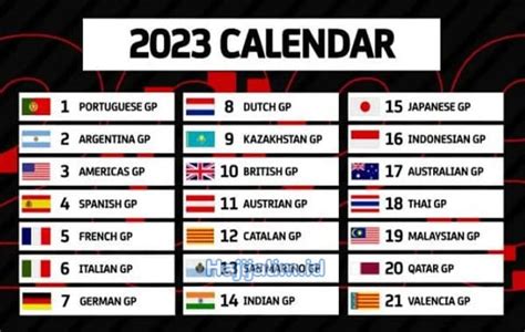 Jadwal MotoGP 2023 Live Trans 7 Terbaru, Lengkap!