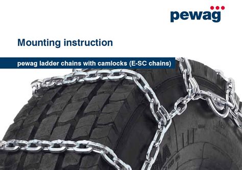 Mounting Instruction pewag ladder chains with camlocks (E-SC chains) by pewag - Issuu