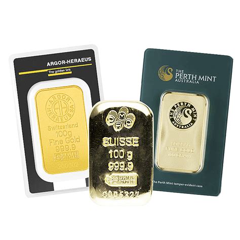 100 gram Gold Bars - Buy Online at GoldSilver.com®