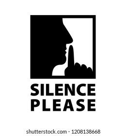 5,510 Sign Silence Please Images, Stock Photos, 3D objects, & Vectors | Shutterstock