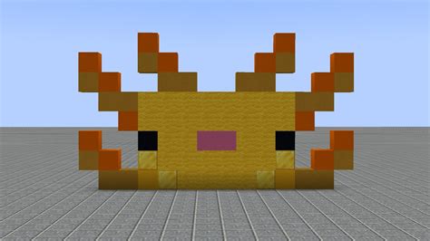 Minecraft YELLOW AXOLOTL FACE Pixel art Tutorial! (Part 2: Gills) #shorts - YouTube