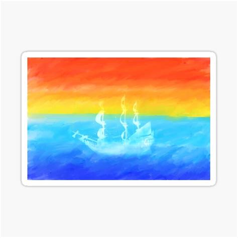 "sunset art, sunrise art, pirate ship, boat art," Sticker for Sale by ...