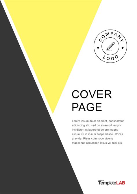 43 Amazing Cover Page Templates (Word + PSD) ᐅ TemplateLab