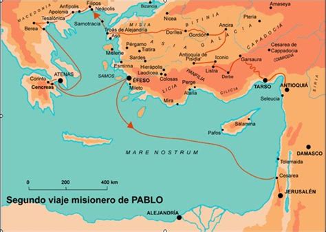 Más BIBLIA: Viajes del Apóstol Pablo - (Mapas)