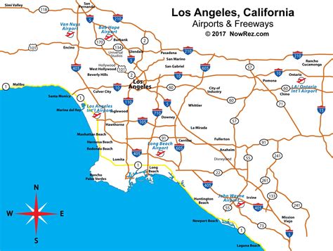 Map of Los Angeles airport: airport terminals and airport gates of Los ...