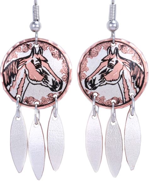 Information about "handmade-dangle-earrings-horse-jewelry-earrings-K-102.JPG" on copper ...
