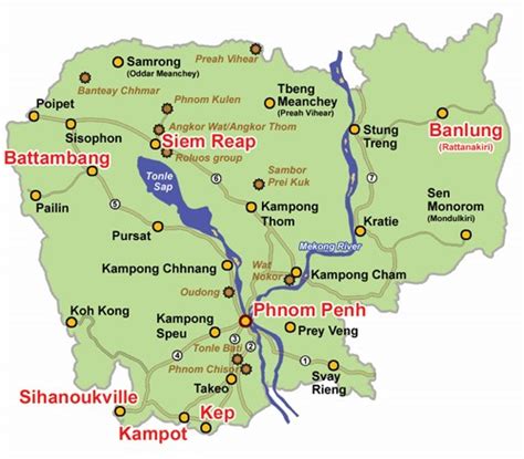 Cambodia Tourist map - Asiaview travel