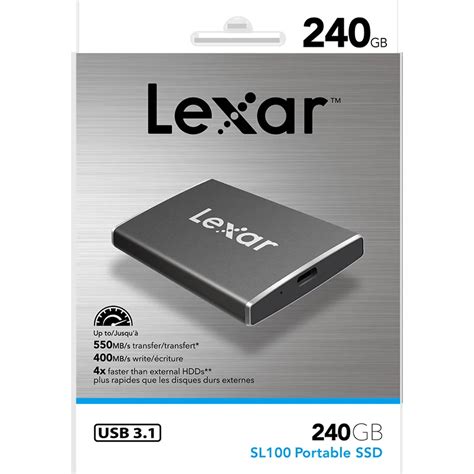 LEXAR SSD 240G 512G mobile solid state drive Large capacity USB3.0 hard disk High speed storage ...