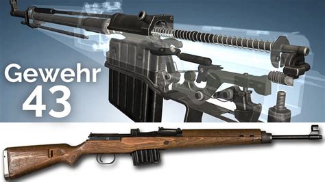 3D Animation: The Gewehr 43 Semi-Automatic Rifle (WWII) - YouTube