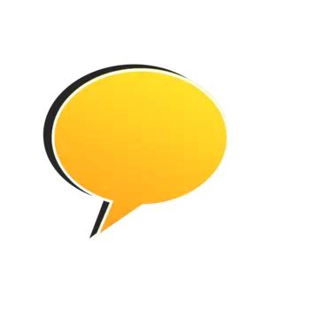 Yellow Speech Bubble Clipart Transparent Background, Talk Bubble, Speech Bubble, Clipart PNG ...