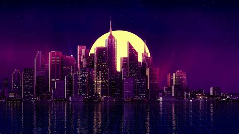 1920x1080 Resolution Neon New York City 1080P Laptop Full HD Wallpaper - Wallpapers Den