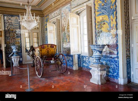 Queluz National Palace Interior in Sintra - Portugal Stock Photo - Alamy