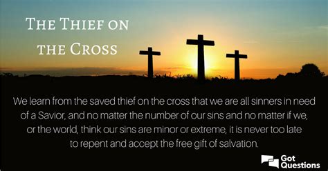 What can we learn from the thief on the cross?