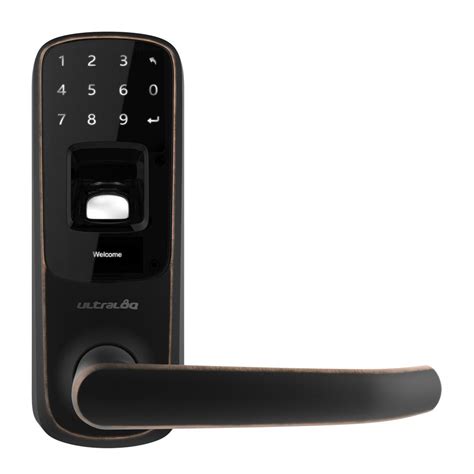 Ultraloq Aged Bronze Bluetooth Enabled Fingerprint and Touchscreen Smart Lock-UL3-BT-AB - The ...