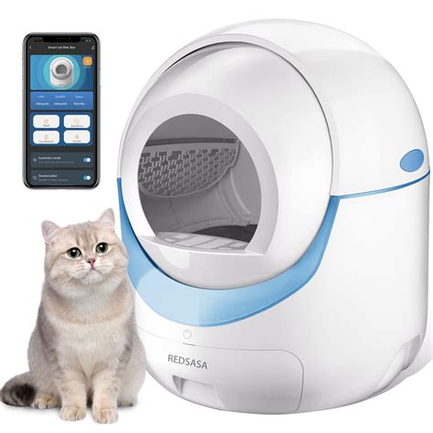 PET001 Self-Cleaning Cat Litter Box for Multiple Cats with APP Control ...