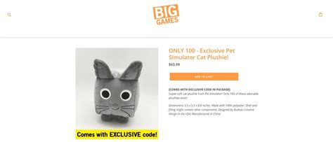 Pet Simulator X - Cat Plush (Includes Exclusive Code!) - deeyah.com