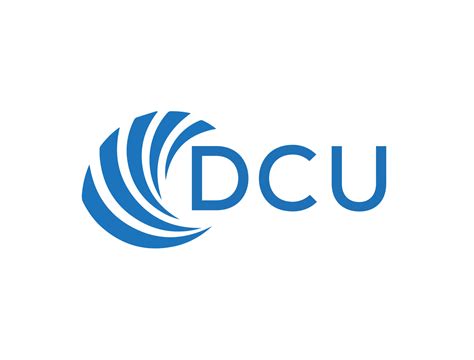 DCU letter logo design on white background. DCU creative circle letter ...