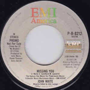 John Waite - Missing You (1984, Vinyl) | Discogs