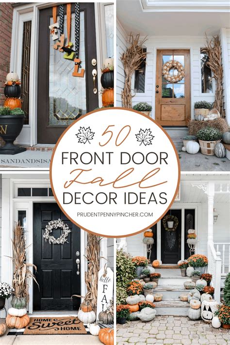 50 Fall Front Door Decor Ideas Prudent Penny Pincher