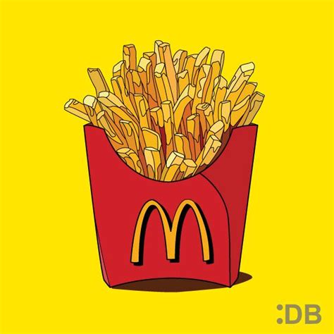 25+ french fries drawing cute - DeklanFlora